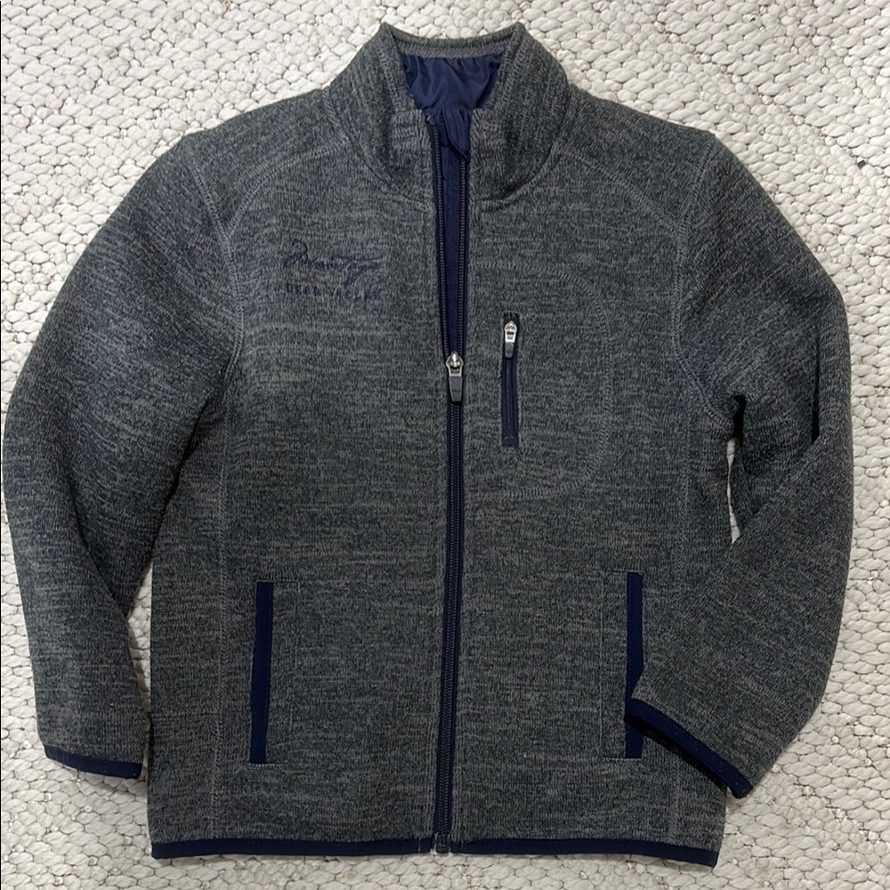 johnnie-O Navy and Charcoal Jacket - The Montage Deer Valley Logo